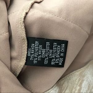 Pantalon Tailleur Adrianna Papell Beige Ourlet Revers - Taille 12, Occasion Très Bon état